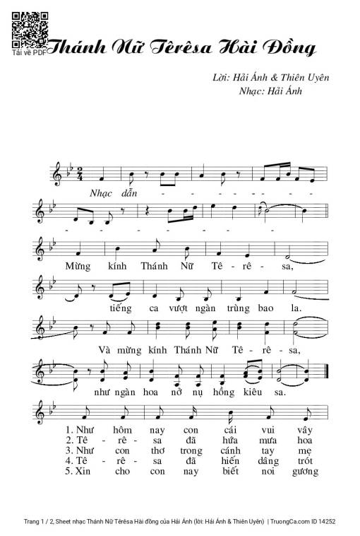 Thánh Nữ Têrêsa Hài đồng