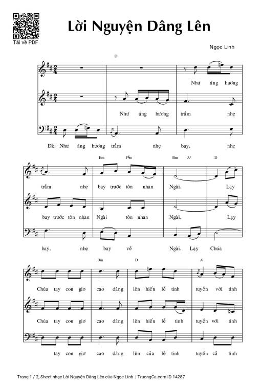 Lời Nguyện Dâng Lên