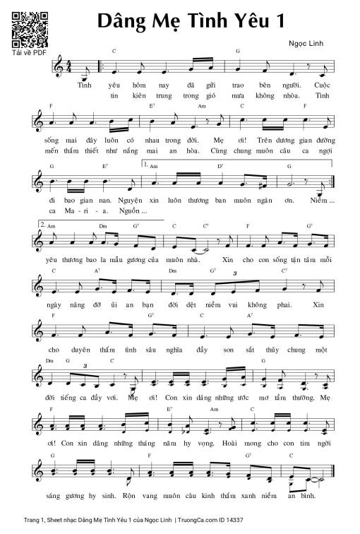 Dâng Mẹ Tình Yêu 1