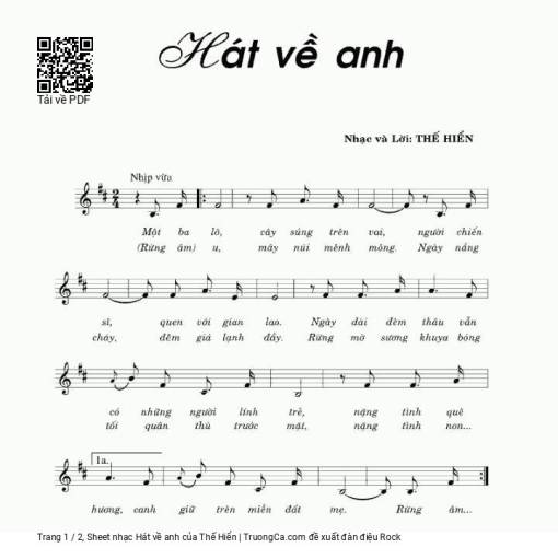 Hát về anh - Thế Hiển