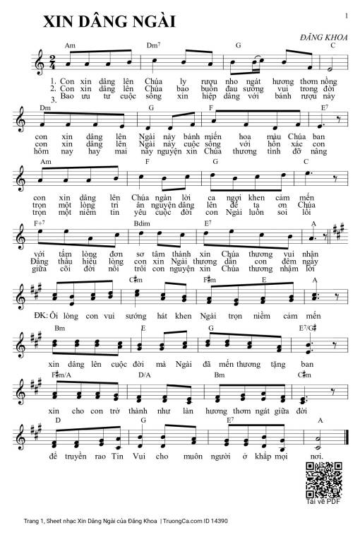 Xin Dâng Ngài - Đăng Khoa