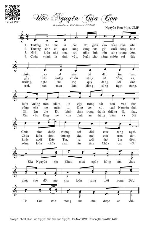 ước Nguyện Của Con