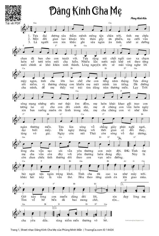 Dâng Kính Cha Mẹ