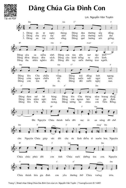 Dâng Chúa Gia đình Con