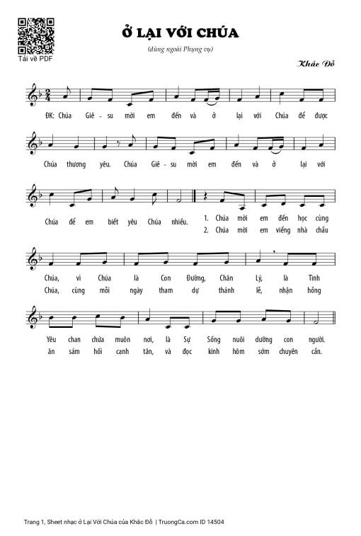 ở Lại Với Chúa