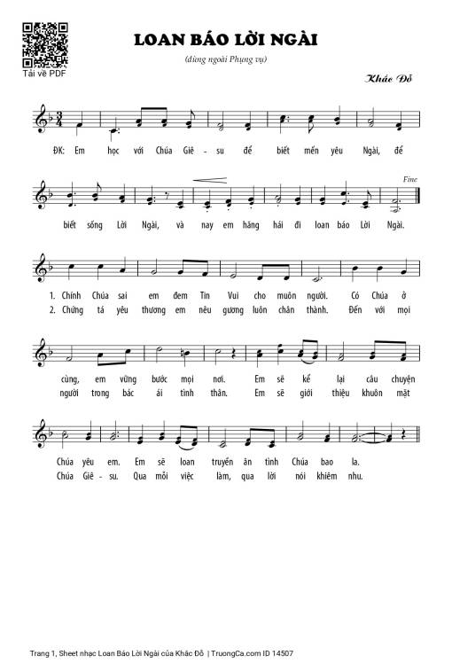 Loan Báo Lời Ngài