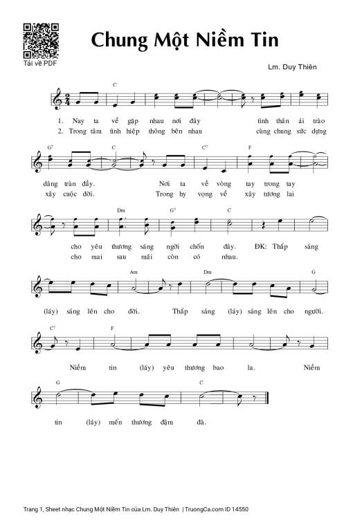 Chung Một Niềm Tin