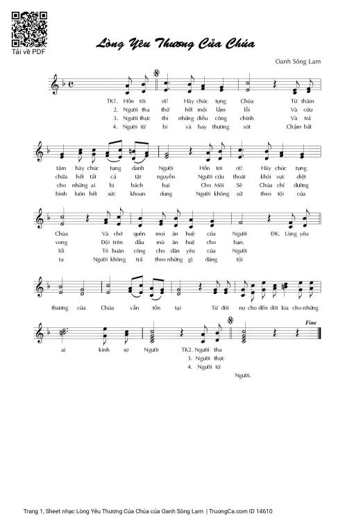 Lòng Yêu Thương Của Chúa