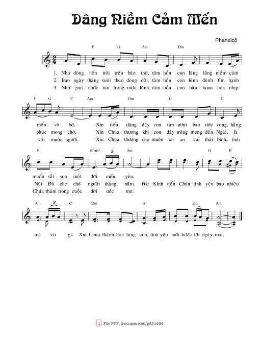 Dâng niềm cảm mến