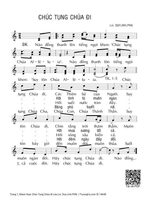 Chúc Tụng Chúa đi