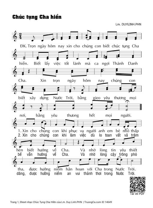 Chúc Tụng Cha Hiền