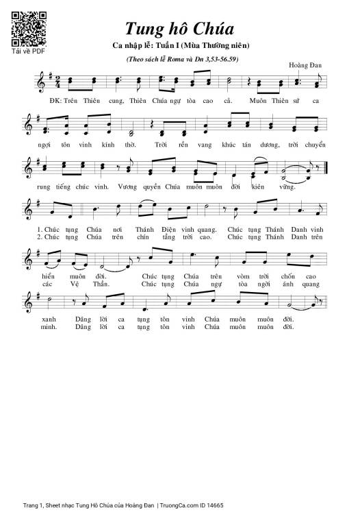 Tung Hô Chúa - Hoàng Đan