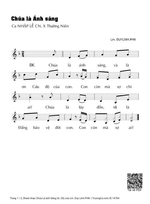 Chúa Là ánh Sáng (tv. 26)