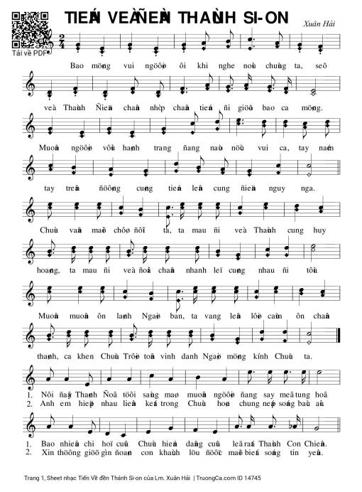 Tiến Về đền Thánh Si-on