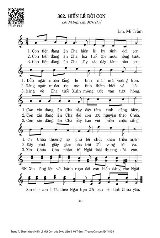 Hiến Lễ đời Con