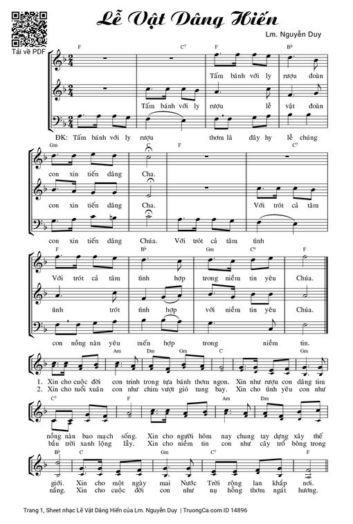 Lễ Vật Dâng Hiến