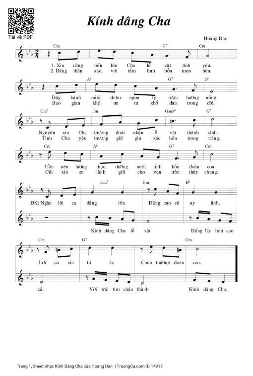 Kính Dâng Cha - Hoàng Đan