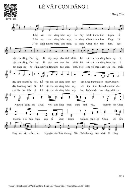 Lễ Vật Con Dâng 1