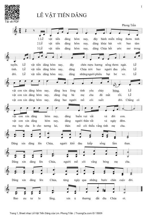 Lễ Vật Tiến Dâng