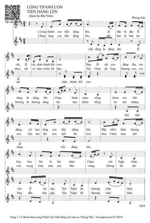 Lòng Thành Con Tiến Dâng Lên