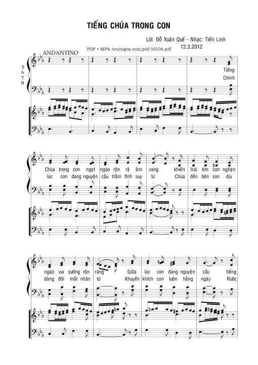 Tiếng Chúa Trong Con