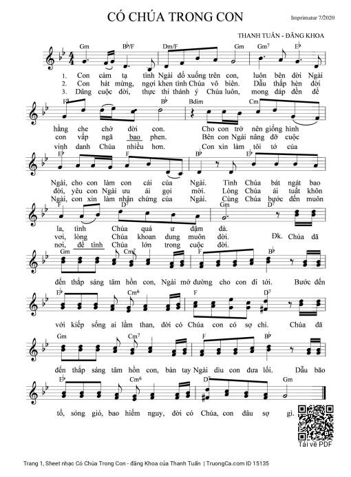 Có Chúa Trong Con - đăng Khoa