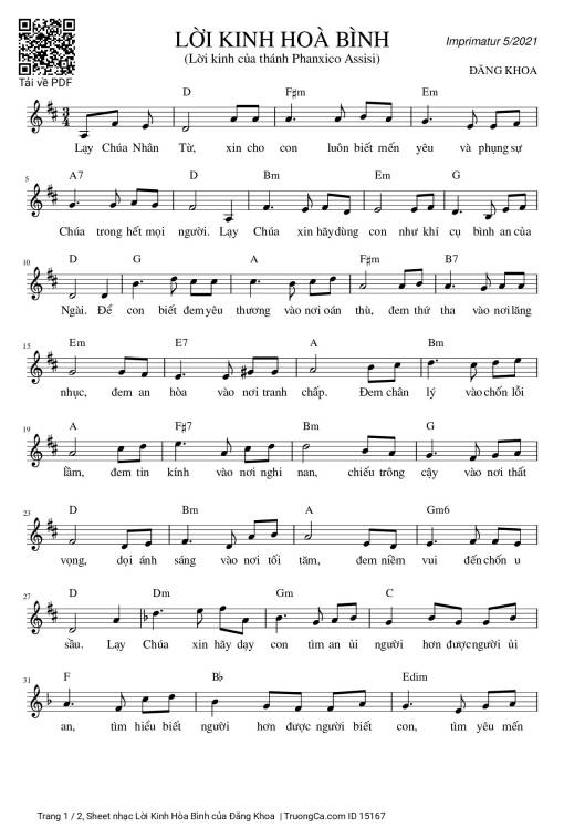 Lời Kinh Hòa Bình