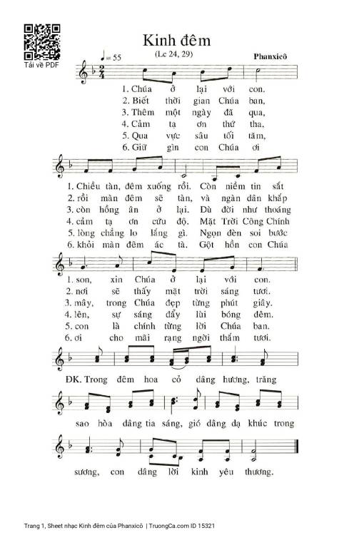 Kinh đêm - Phanxicô