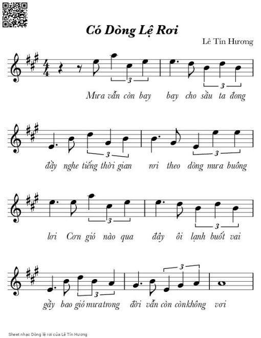 Dòng lệ rơi - Lê Tín Hương