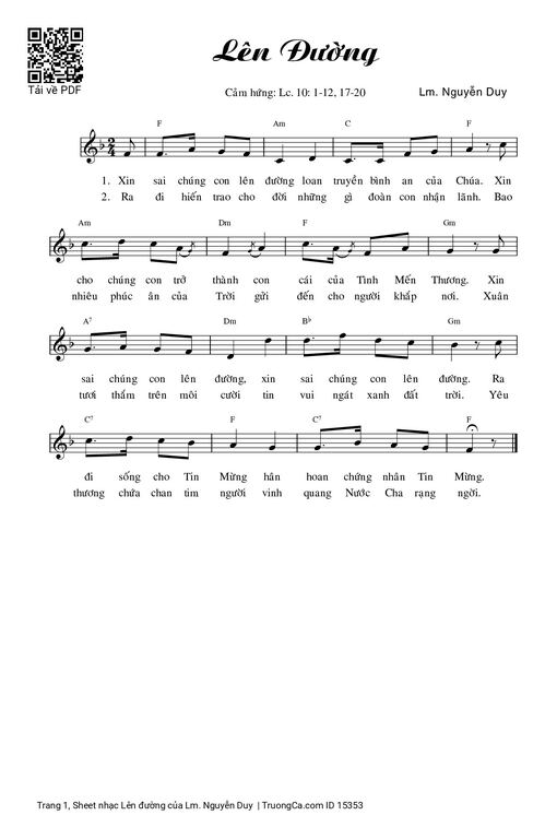 Lên đường - Lm. Nguyễn Duy