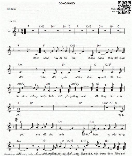 Sheet nhạc PDF bài Yêu thương muộn màng