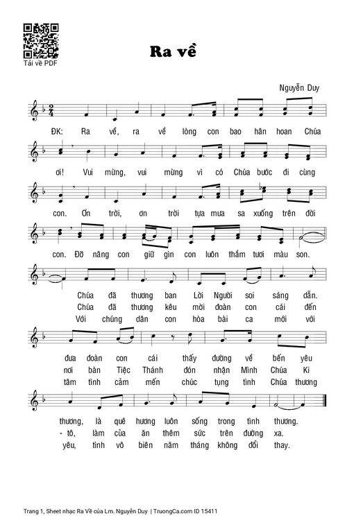 Ra Về - Lm. Nguyễn Duy