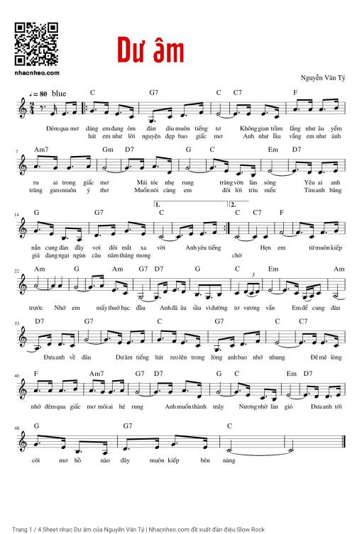 Dư âm - Nguyễn Văn Tý