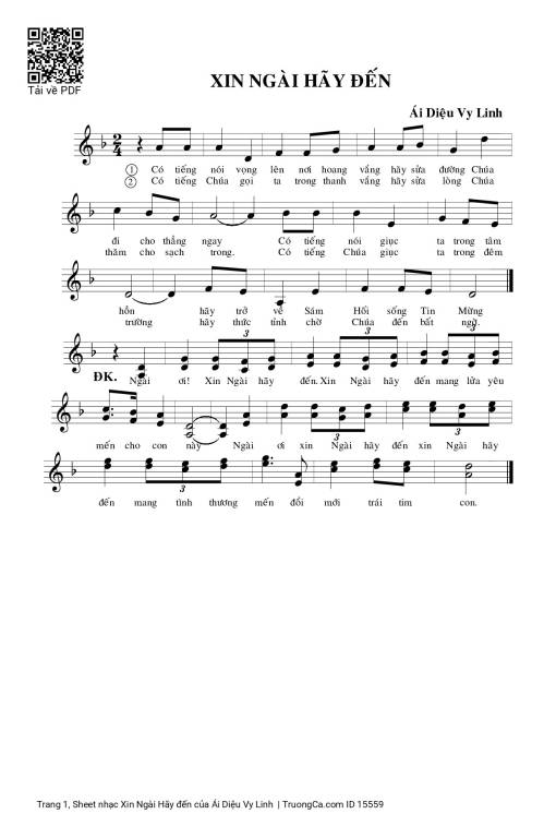 Xin Ngài Hãy đến