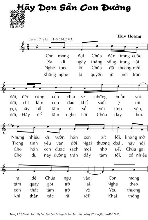 Hãy Dọn Sẵn Con đường