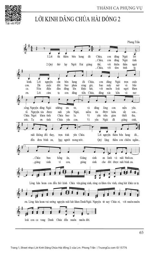 Lời Kinh Dâng Chúa Hài đồng 2