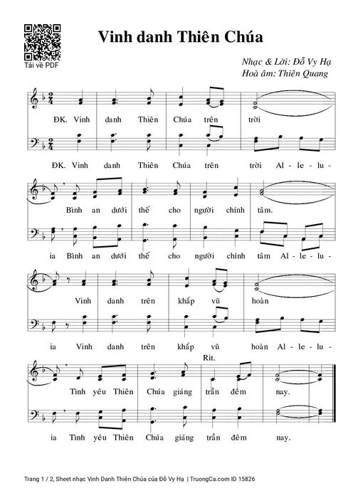 Vinh Danh Thiên Chúa