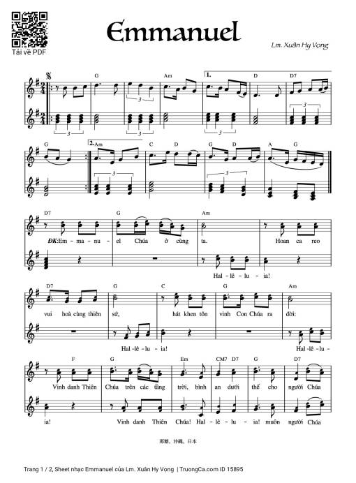 Emmanuel - Lm. Xuân Hy Vọng