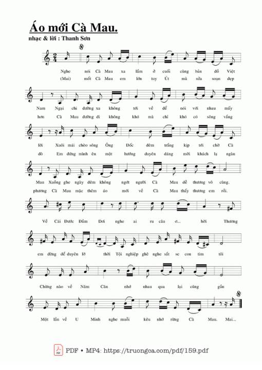 Áo mới Cà Mau - Thanh Sơn