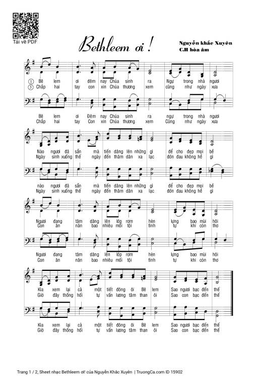 Bethleem ơi! - Nguyễn Khắc Xuyên