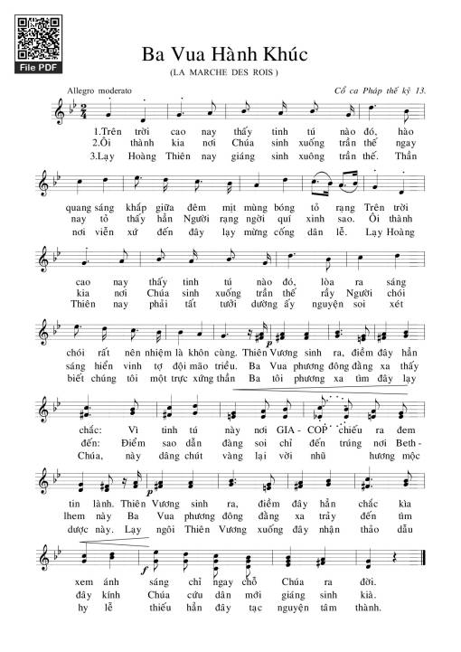 Ba Vua Hành Khúc - Cổ Ca Pháp