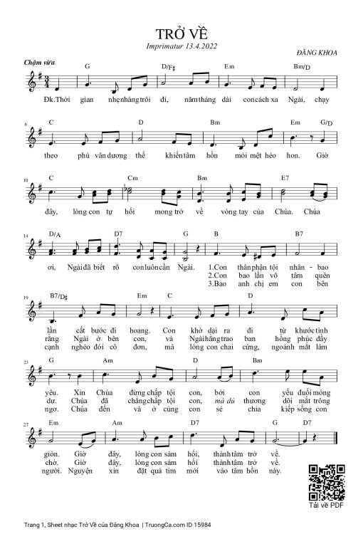 Trở Về - Đăng Khoa