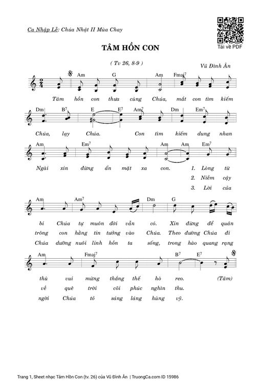 Tâm Hồn Con (tv. 26)