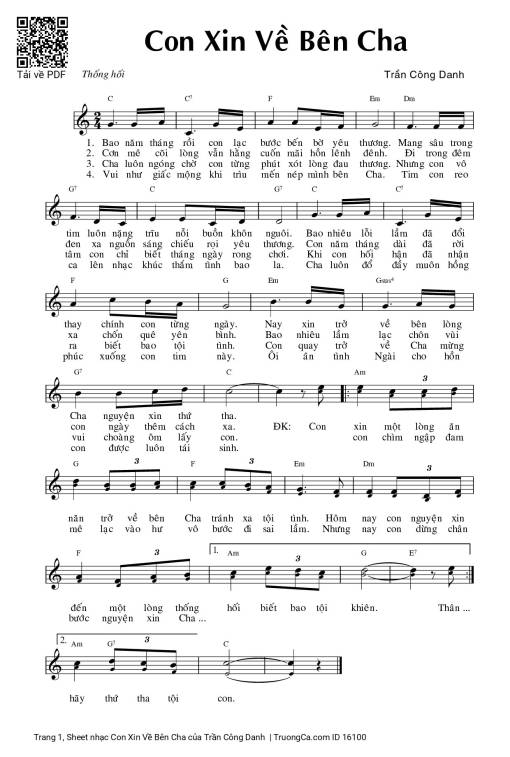Con Xin Về Bên Cha