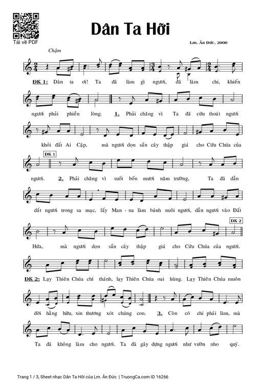 Dân Ta Hỡi - Lm. Ân Đức