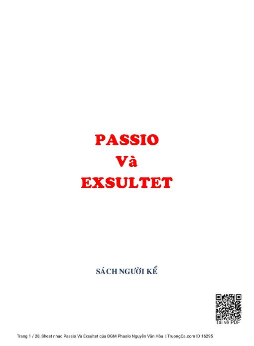 Passio Và Exsultet
