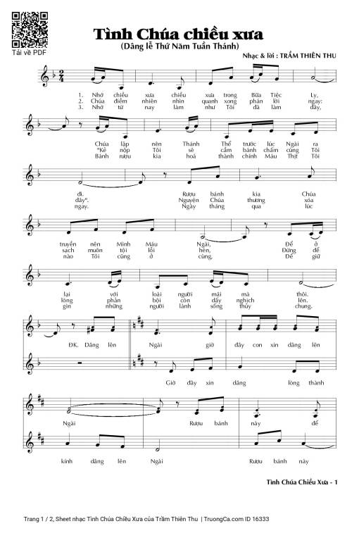 Tình Chúa Chiều Xưa