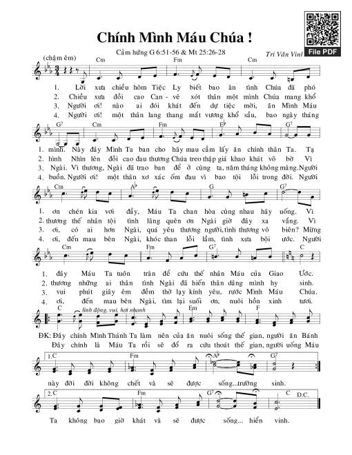 Chính Mình Máu Chúa