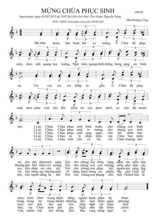 Mừng Chúa Phục Sinh