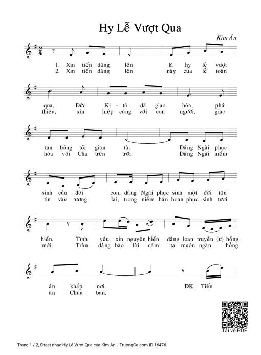 Hy Lễ Vượt Qua - Kim Ân